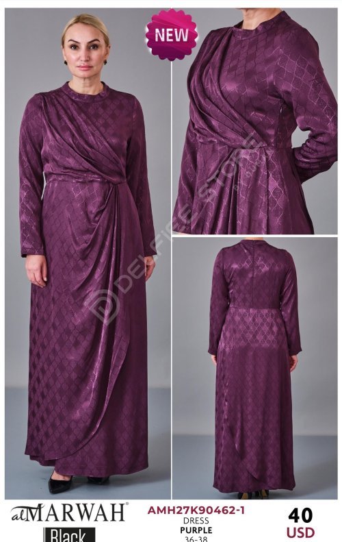 Платье Al Marwah (Фиолетовый, модель AMH27K90462-1) оптом