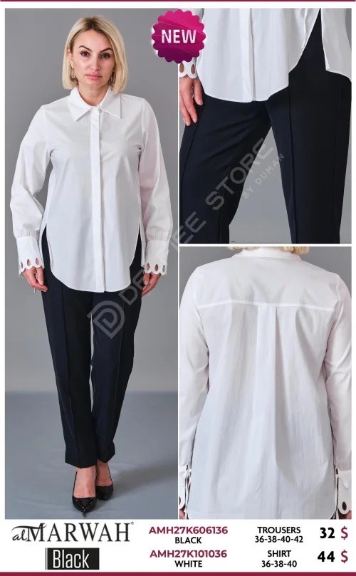Рубашка Al Marwah (Black, модель AMH27K101036) оптом