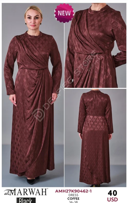 Платье Al Marwah (Коричневый, модель AMH27K90462-1) оптом