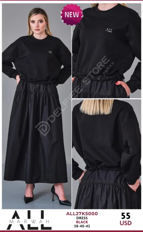 Платье Al Marwah (Black, модель ALL27K5000) оптом