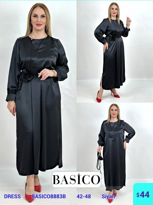 Платье BASICO (Черный, модель BASICO8883B) оптом