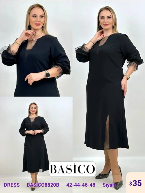 Платье BASICO (Black, модель BASICO8820B) оптом