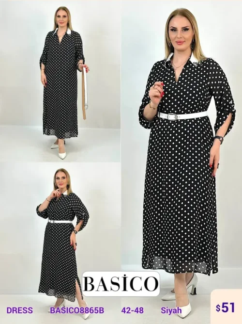 Платье BASICO (Black, модель BASIC08865B) оптом