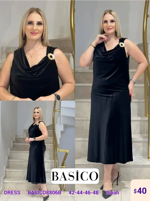 Платье BASICO (Black, модель BASICO8806B) оптом