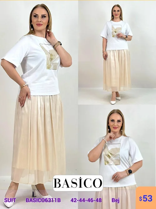 Костюм BASICO (Бежевый, модель BASICO6311B) оптом