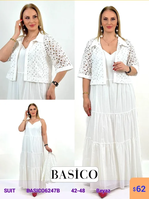 Костюм BASICO (Белый, модель BASICO6247B) оптом