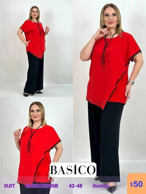 Костюм BASICO (Красный, модель BASIC06305B) оптом