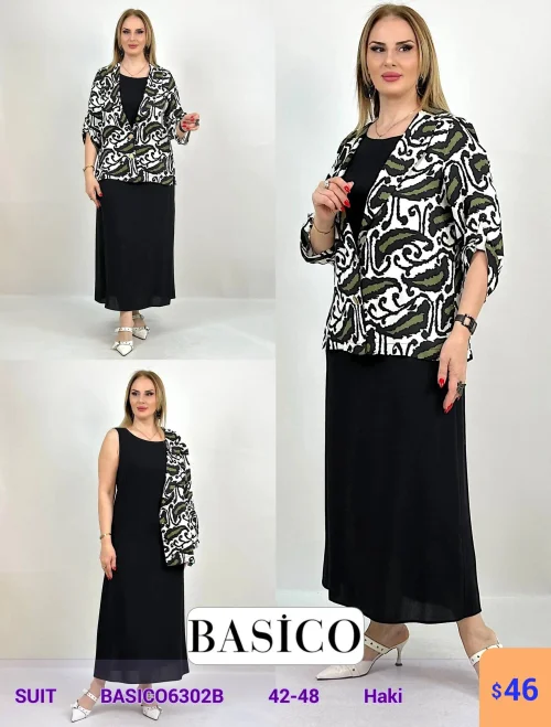 Костюм BASICO (Оливковый, модель BASICO6302B) оптом