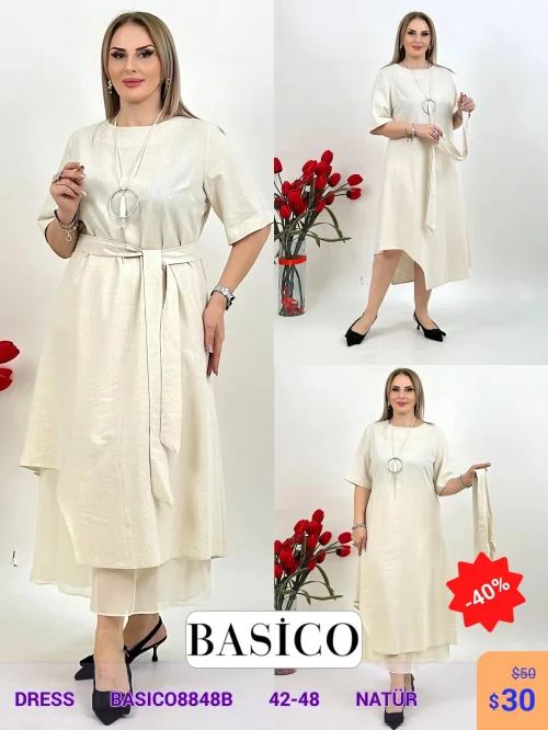 Платье BASICO (модель BASIC08848B) оптом