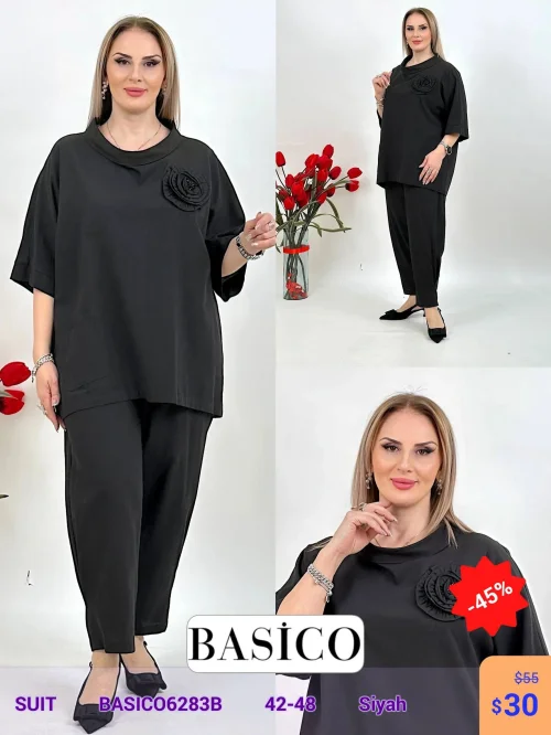 Костюм BASICO (Черный, модель BASICO6283B) оптом