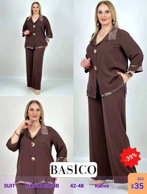 Костюм BASICO (Коричневый, модель BASICO6294B) оптом