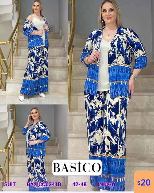 Костюм BASICO (Темно-синий, модель BASIC06241B) оптом