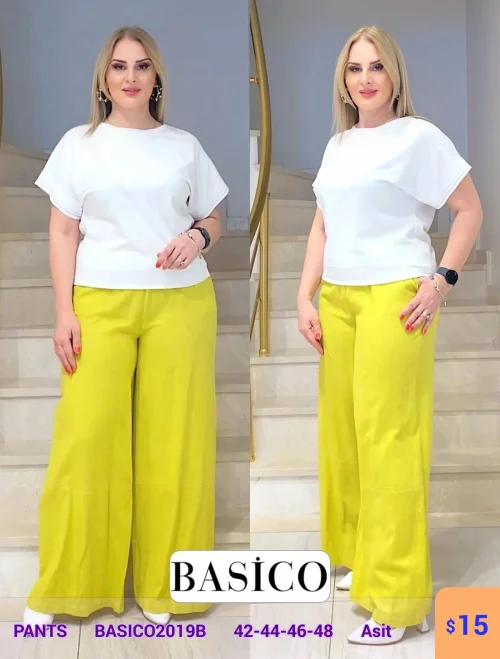 Брюки BASICO (Желтый, модель BASICO2019B) оптом