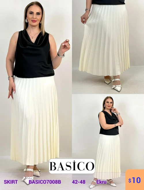Юбка BASICO (Кремовый, модель BASICO7008B) оптом