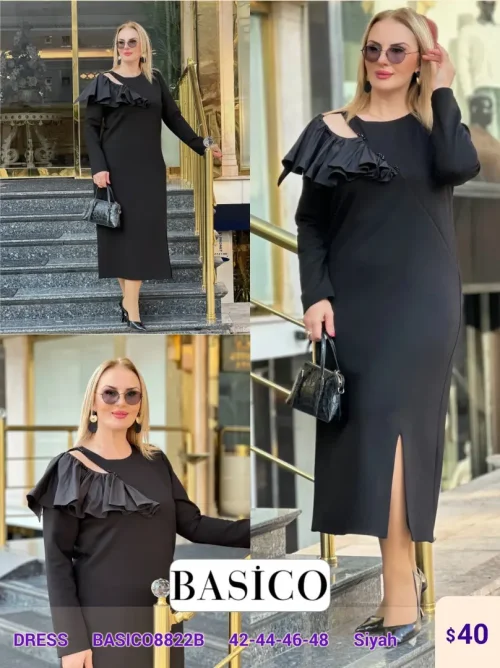 Платье BASICO (Black, модель BASICO8822B) оптом