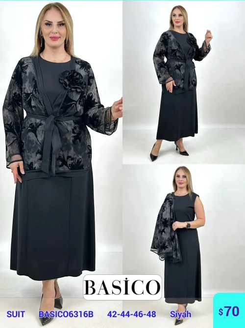 Костюмы и комплекты BASICO (Черный, модель BASICO6316B) оптом