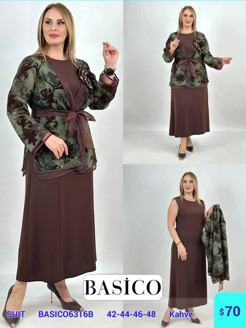 Костюмы и комплекты BASICO (Коричневый, модель BASICO6316B) оптом