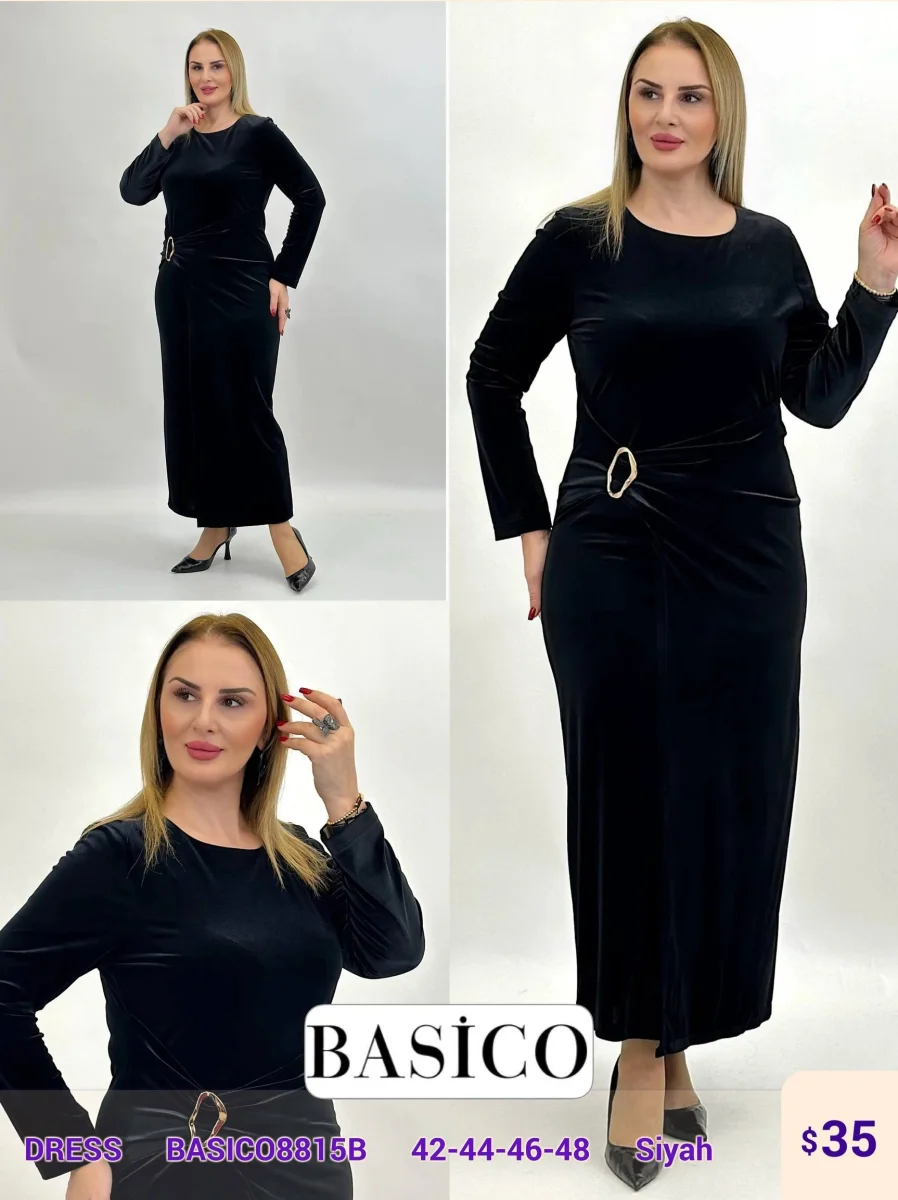 Платье BASICO (Black, модель BASICO8815B) оптом