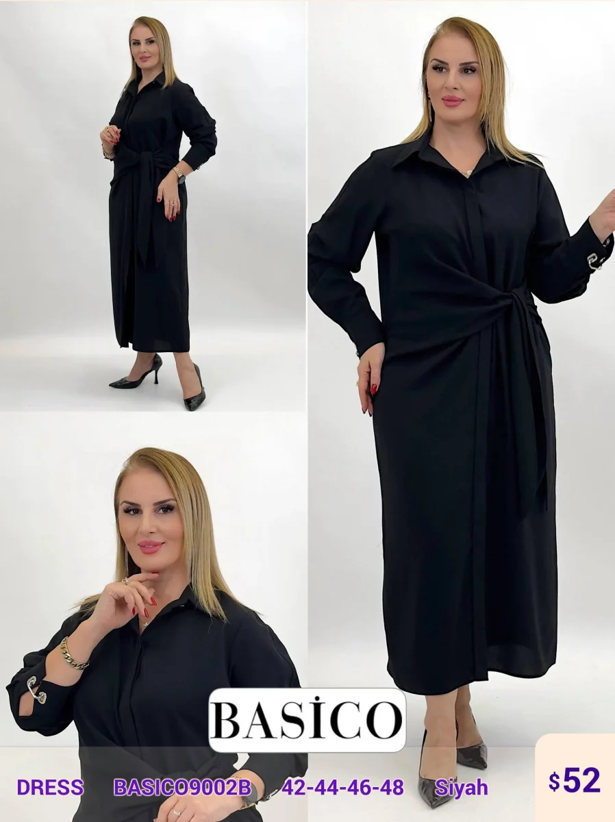 Платье BASICO (Black, модель BASICO9002B) оптом