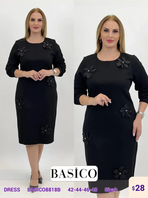 Платье BASICO (Black, модель BASICO8818B) оптом