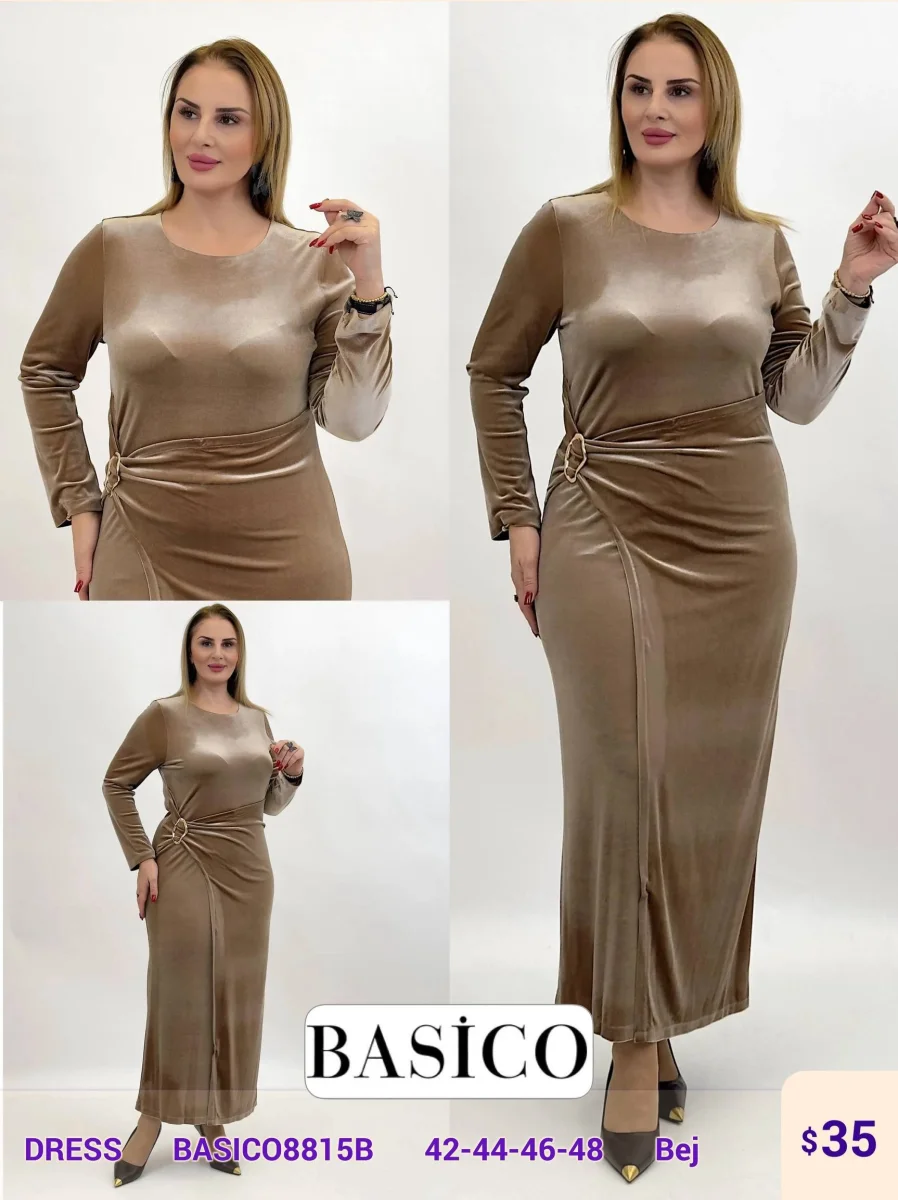 Платье BASICO (Beige, модель BASICO8815B) оптом