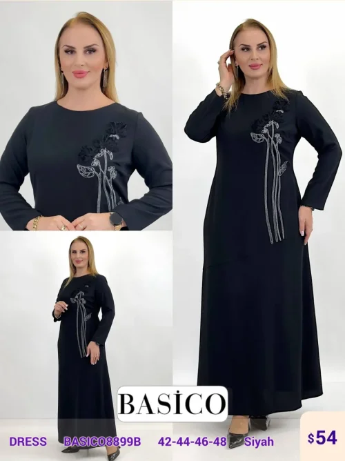 Платье BASICO (Black, модель BASICO8899B) оптом