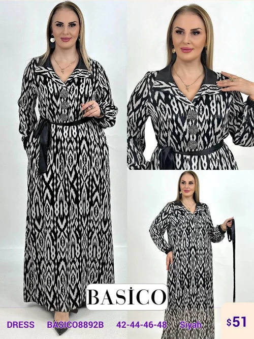 Платье BASICO (Black, модель BASICO8892B) оптом