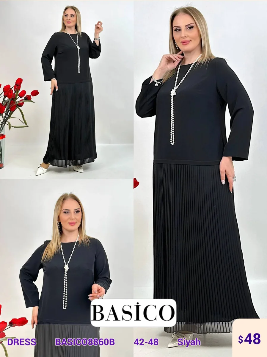 Платье BASICO (Black, модель BASICO8860B) оптом