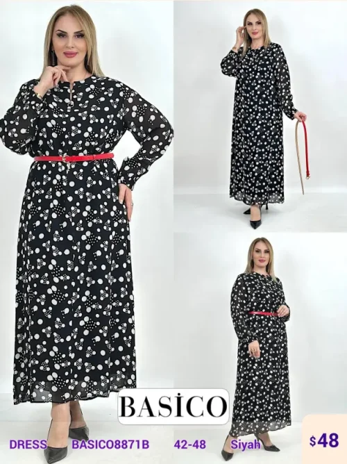 Платье BASICO (Black, модель BASIC08871B) оптом