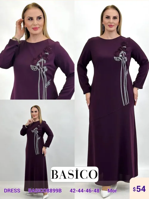Платье BASICO (Purple, модель BASICO8899B) оптом