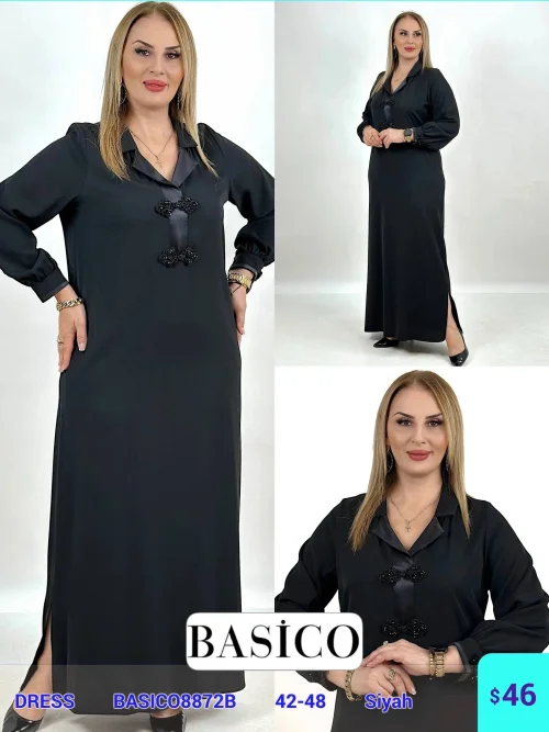 Платье BASICO (Черный, модель BASICO8872B) оптом