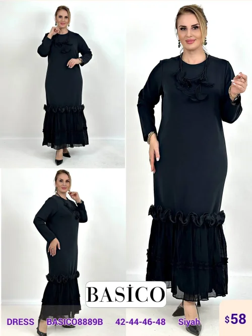 Платье BASICO (Black, модель BASICO8889B) оптом