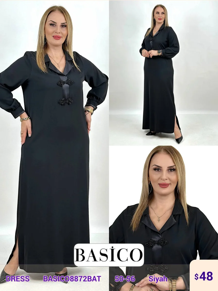Платье BASICO (Black, модель BASIC08872BAT) оптом