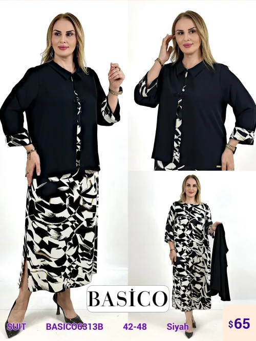 Костюмы и комплекты BASICO (Черный, модель BASICO6313B) оптом