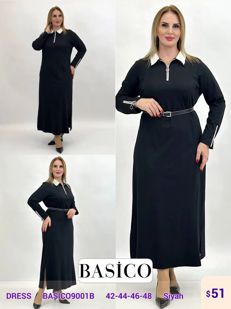Платье BASICO (Black, модель BASICO9001B) оптом