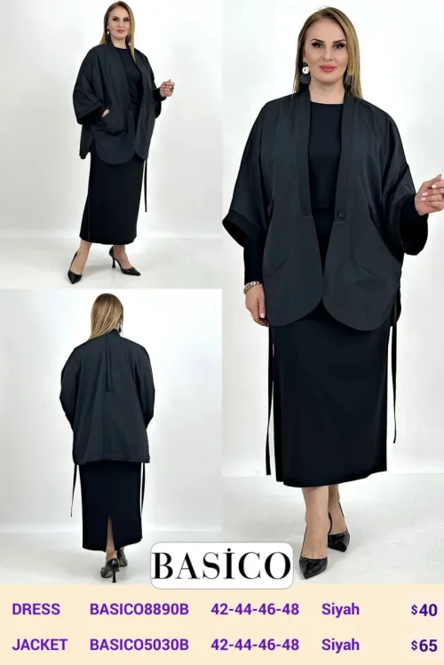 Платье BASICO (Black, модель BASICO8890B) оптом
