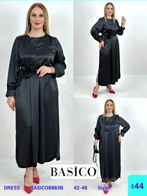Платье BASICO (Black, модель BASIC08883B) оптом