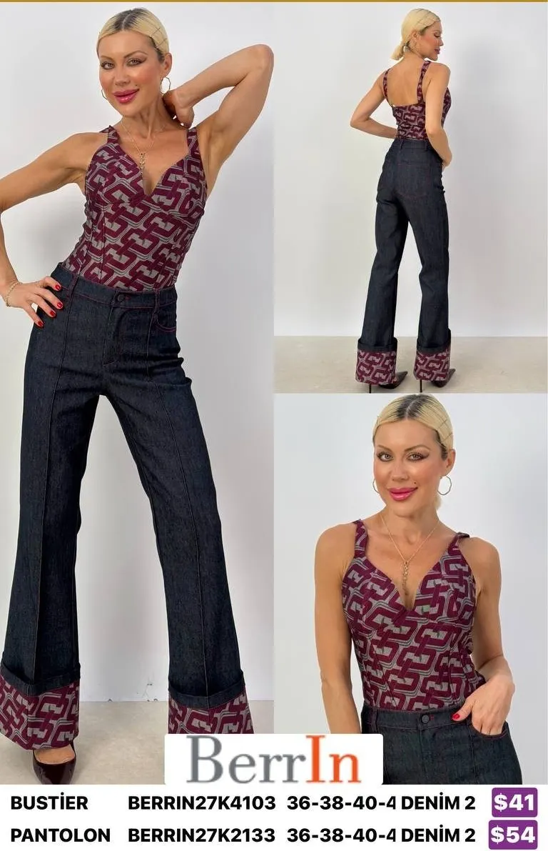 Топ Berri̇n (DENIM, модель BERRIN27K4103) оптом
