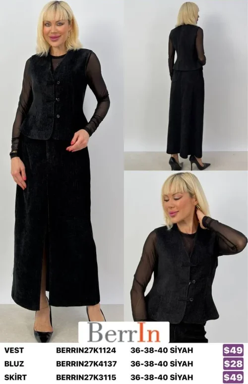 Юбка Berri̇n (Black, модель BERRIN27K3115) оптом