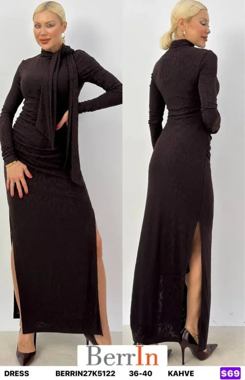 Платье Berri̇n (Brown, модель BERRIN27K5122) оптом