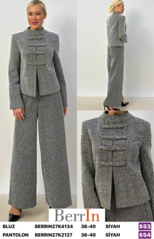 Блузка Berri̇n (Black, модель BERRIN27K4134) оптом