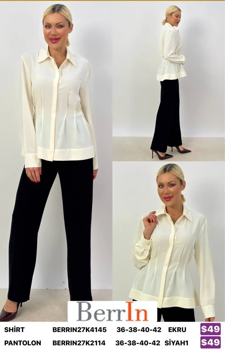 Рубашка Berri̇n (Cream, модель BERRIN27K4145) оптом