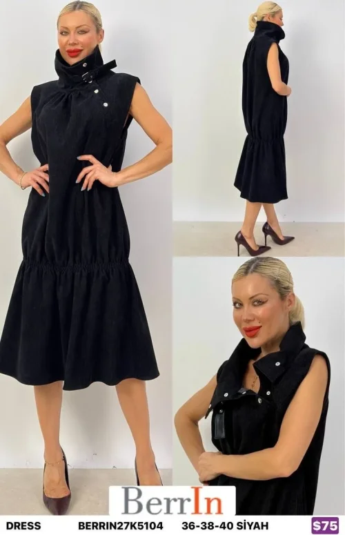 Платье Berri̇n (Black, модель BERRIN27K5104) оптом