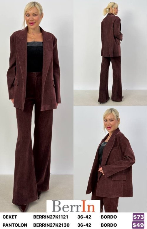 Брюки Berri̇n (Burgundy, модель BERRIN27K2130) оптом