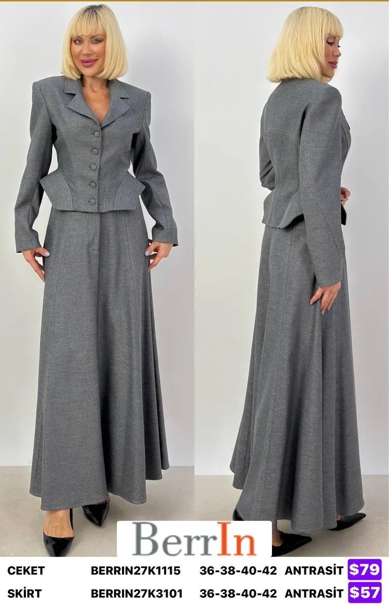 Юбка Berri̇n (Dark gray, модель BERRIN27K3101) оптом