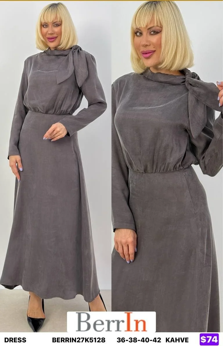 Платье Berri̇n (Brown, модель BERRIN27K5128) оптом