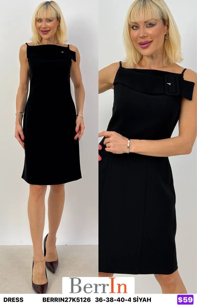 Платье Berri̇n (Black, модель BERRIN27K5126) оптом