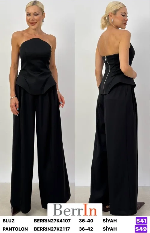 Блузка Berri̇n (Black, модель BERRIN27K4107) оптом