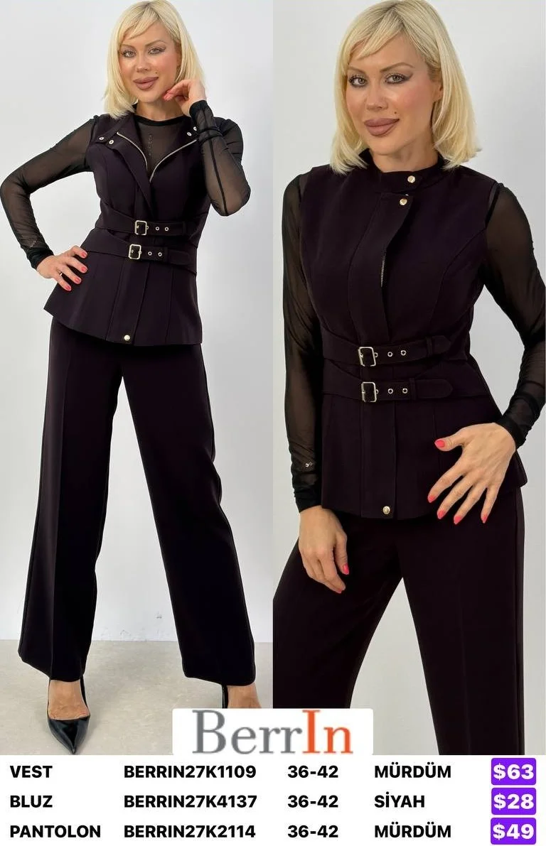 Блузка Berri̇n (Black, модель BERRIN27K4137) оптом