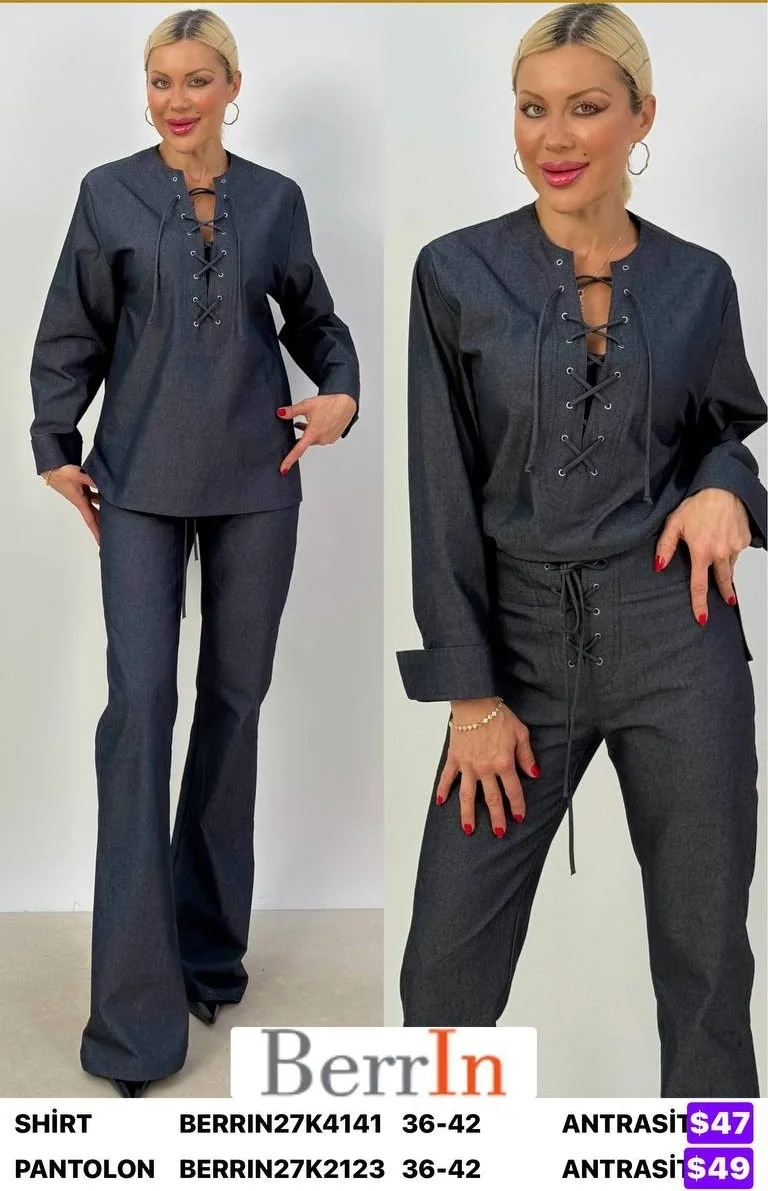 Рубашка Berri̇n (Dark gray, модель BERRIN27K4141) оптом